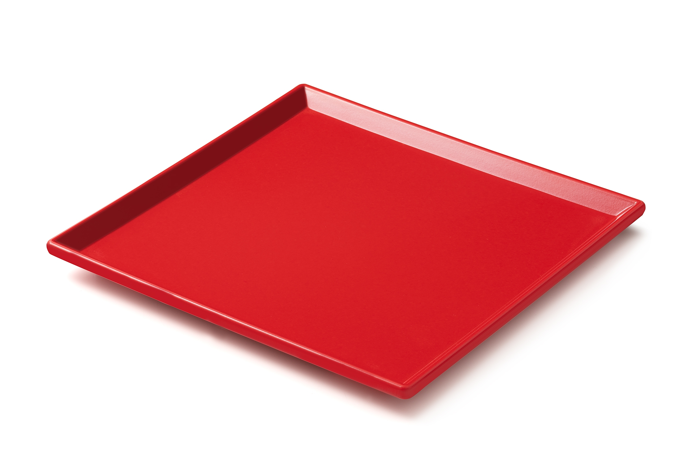 2807 Lara Sunum Tabağı Kırmızı-20x20 cm - Koli İçi 90 Adet | İmsaş Melamin