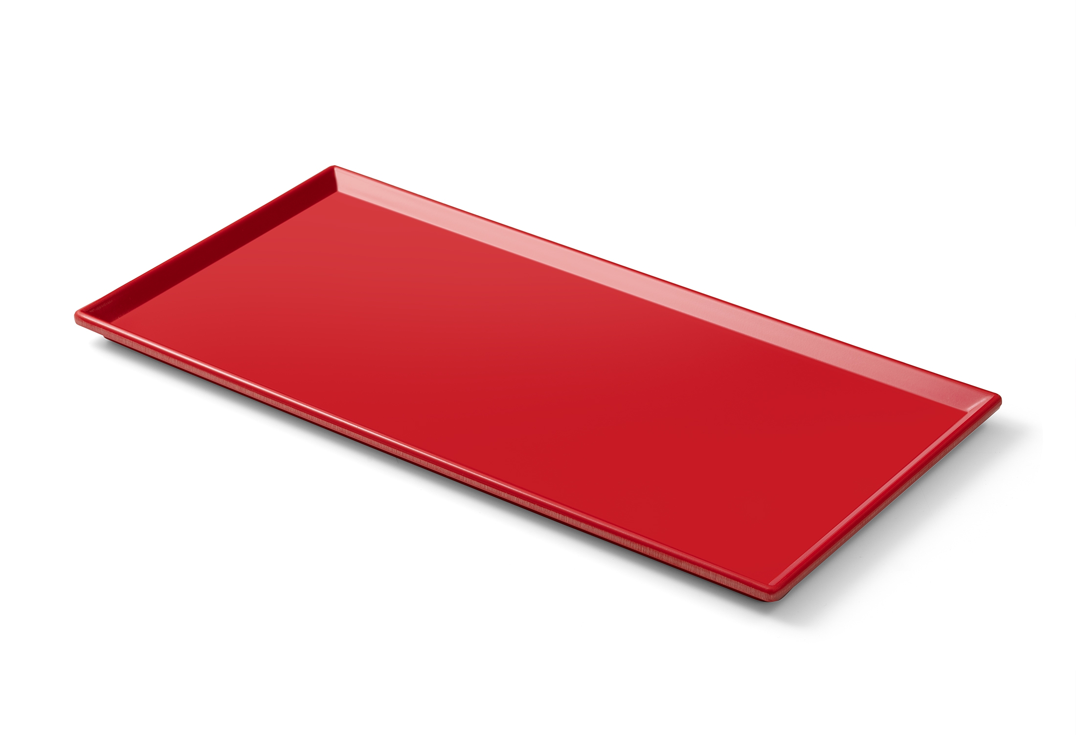 2809 Lara Sunum Tabağı Kırmızı-35x18 cm - Koli İçi 30 Adet | İmsaş Melamin