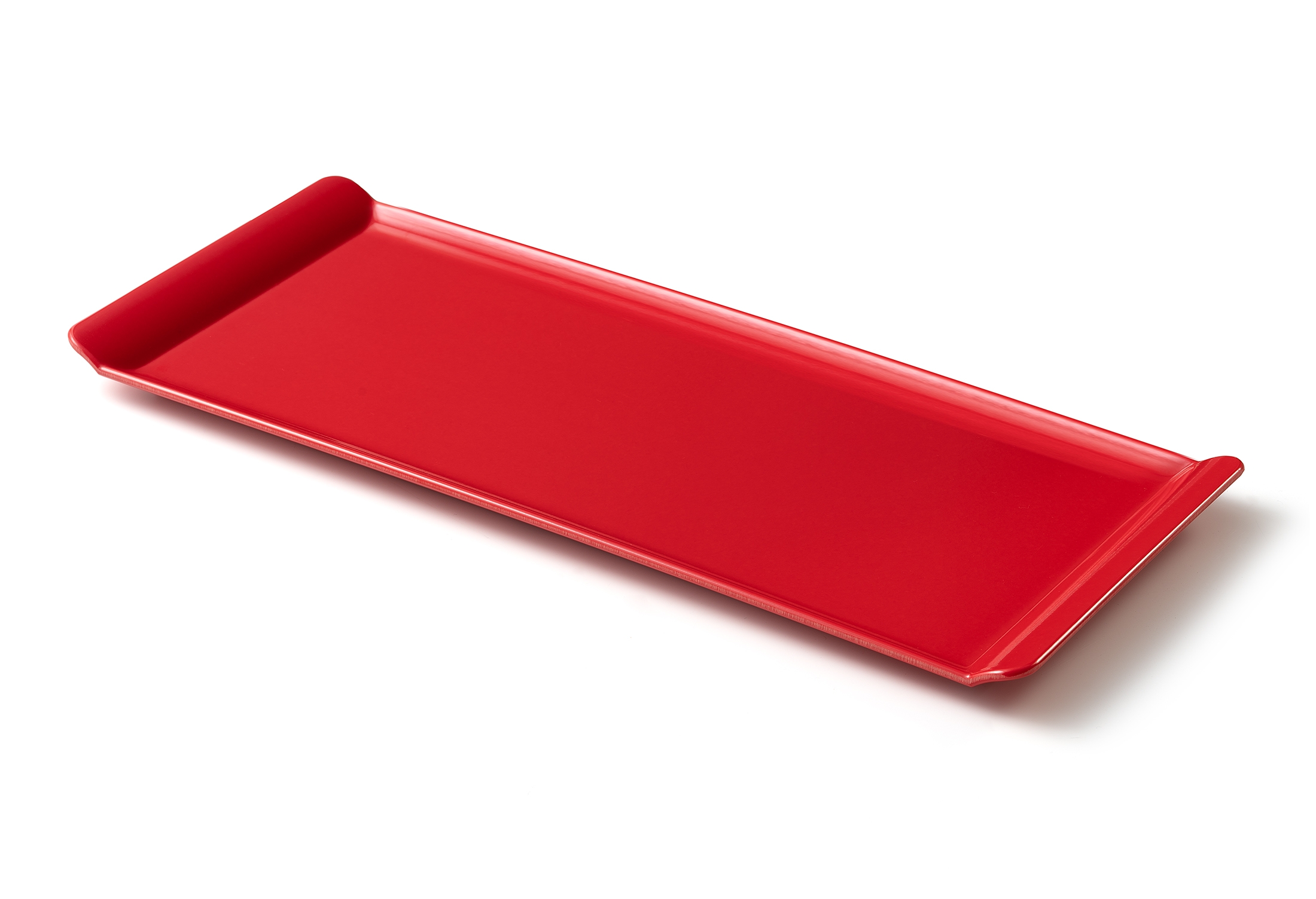 2801 Sunum Tabağı Kırmızı-38 x 16 cm - Koli İçi 45 Adet | İmsaş Melamin